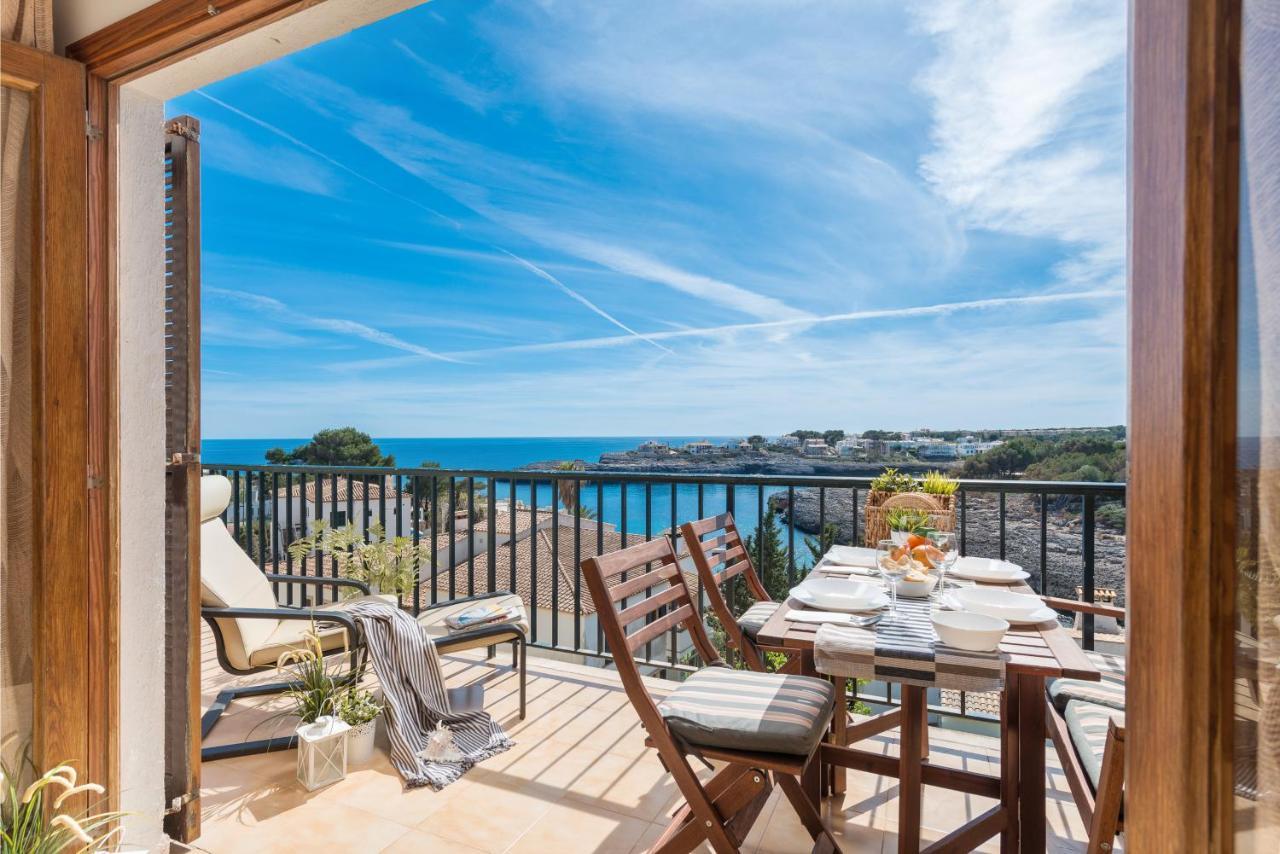 New! Apartment Harmonia, Front Sea View, Cala Marsal Beach 300M Portocolom  Exterior photo